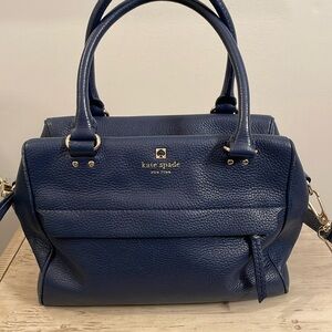 Kate Spade Deep Blue Leather Satchel